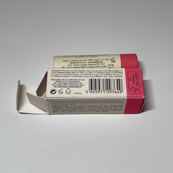 NEW RARE Kiehls Butterstick Pop of Peony Lip Treatment Discontinued FULL SIZE 4g - Picture 4 of 5
